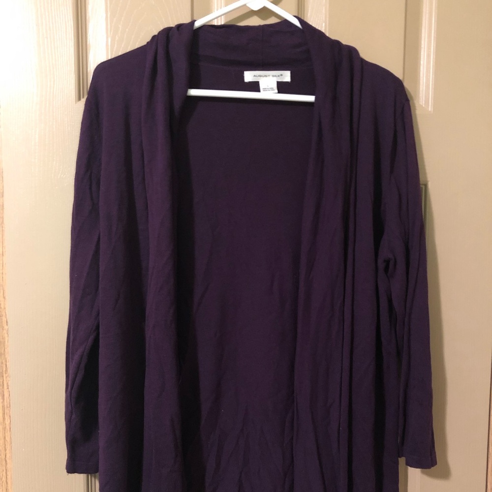 August Silk cardigan